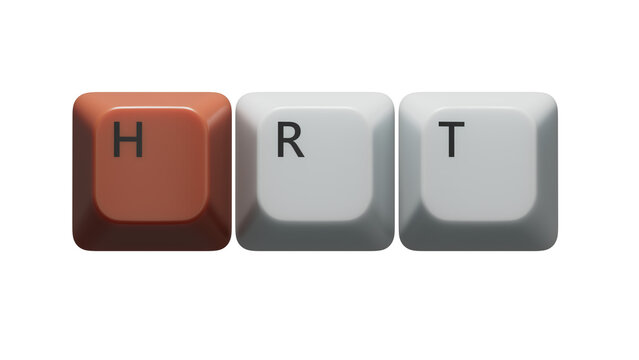 The hrt medical supplies on a notebook on a medical theme. Doctor's workplace.close up of Computer keyboard keys,Business Concept.Supports PNG files with transparent backgrounds.