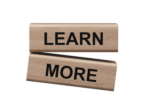 Learn more symbol. Concept word Learn more on wooden blocks.Business and Learn more concept. wooden blocks. Copy space.Supports PNG files with transparent backgrounds.
