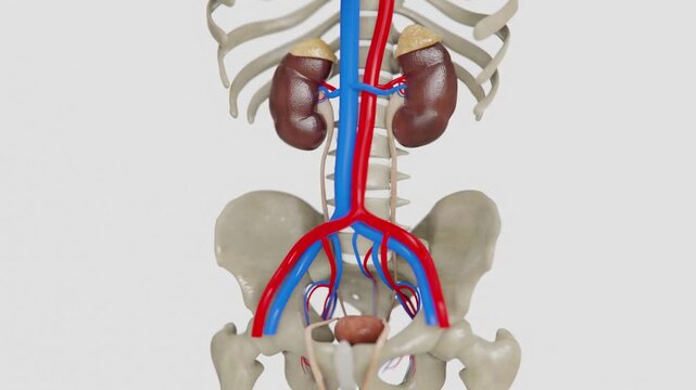 kidney formation animation | Kidney Disease Indication Video | kidney damage in 4K Video