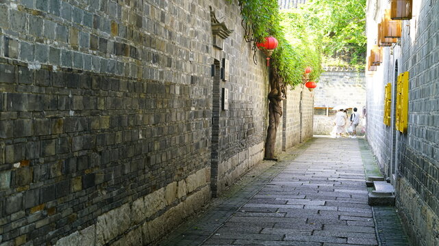 Alleyways in the old downtown area of ​​Nanjing, China