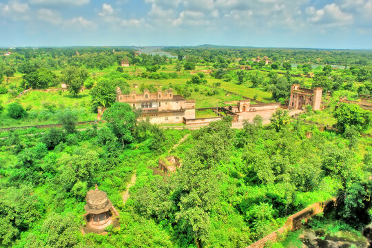 Jahangir Mahal, Citadel of Jahangir - a citadel and garrison located in Orchha, Madhya Pradesh, India.