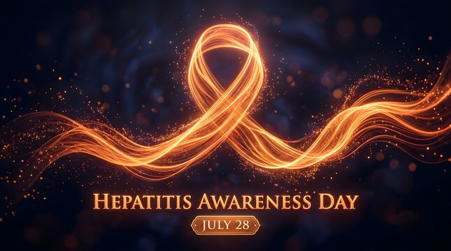 Hepatitis Awareness Day, orange ribbon, July 28, health campaign, medical awareness