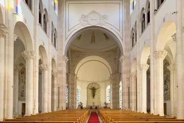 Interior of the Saint Mother Teresa Cathedral in Pristina, Kosovo © tichr