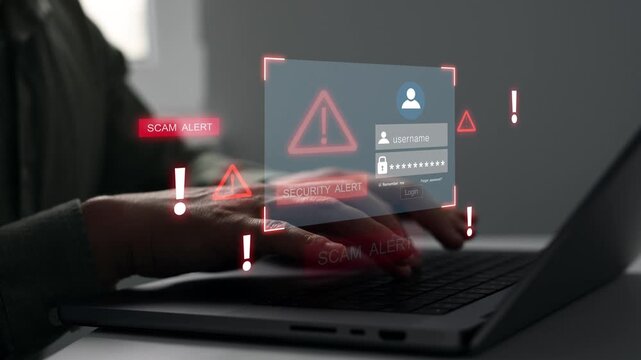 Cybersecurity alert notification.Protect profiles from hacks. Strong passwords, MFA, and monitoring prevent cyber attacks, credential theft and unauthorized access.	
