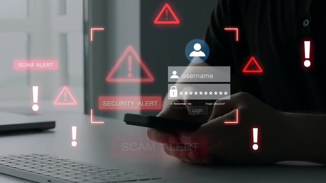 Cybersecurity alert notification.Protect profiles from hacks. Strong passwords, MFA, and monitoring prevent cyber attacks, credential theft and unauthorized access.	