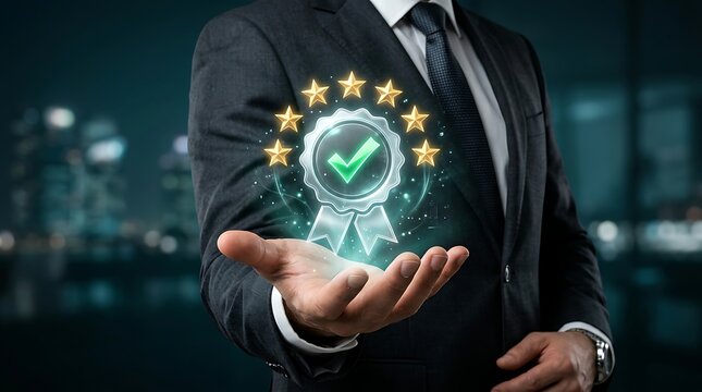 Enterprise Quality Certification Concept Supporting Business Reputation Operational Excellence and International Compliance Standards