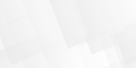 Obraz premium Minimal rectangle white web material triangle overlay tech element transparent layers banner background. white and gray overlap triangle cube technology brochure diamond web design.