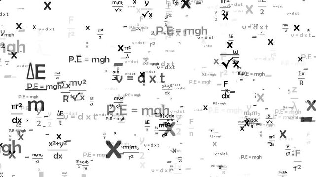 math chemistry physics formula animation