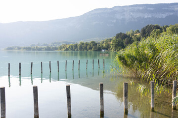 Fototapeta premium Lac d'Aiguebelette en été (Savoie, France)