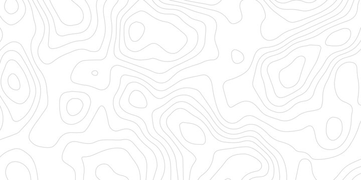 Seamless Abstract Topography Height Map Pattern with Organic Terrain Contour Lines for Outdoor Lifestyle and Adventure Branding
