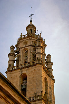 Tower of Santa Mar&iacute;a de Los Arcos Church: A Historic Gem on the Camino de Santiago, Spain