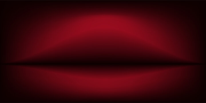 Normal distribution curve chart vector on dark red gradient background