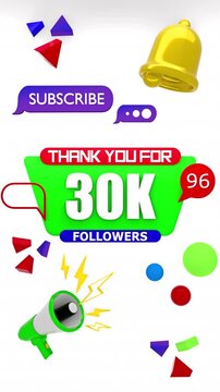 Vertical Subscribers Intro Thank You 30K Followers