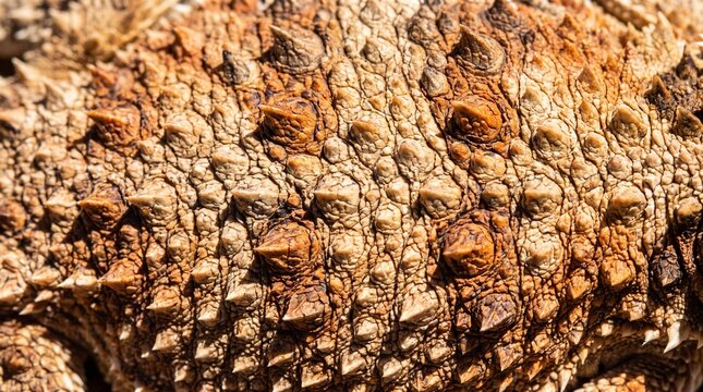 Desert horned lizard skin