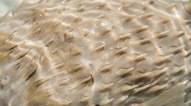 Porcupinefish skin
