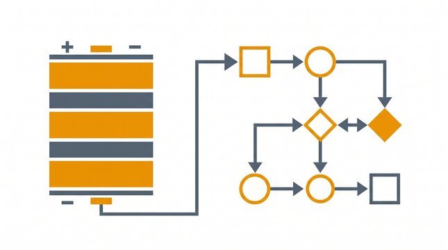 Industrial Battery Stack Management Logic Flow Chart