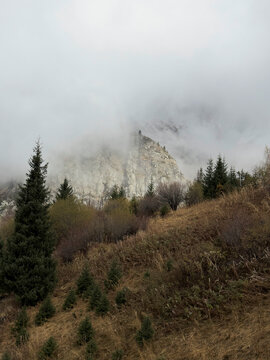 Views of Chimbulak, in the Zailiisky Alatau mountain range, Kazakhstan