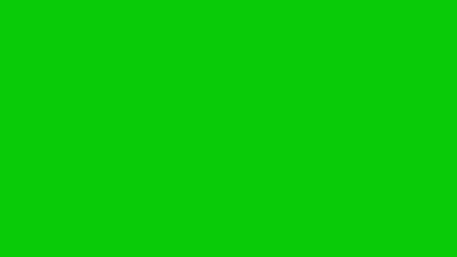 Animated waste minimization icon loop on green screen. Motion graphic featuring a clean transition between thick and thin line style trash bin and downward arrow, perfect for eco optimization.