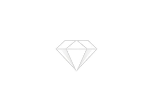 diamond on white background
