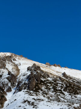 Views of Chimbulak, in the Zailiisky Alatau mountain range, Kazakhstan