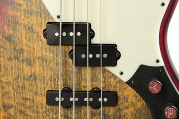 Electric bass guitar © smmartynenko