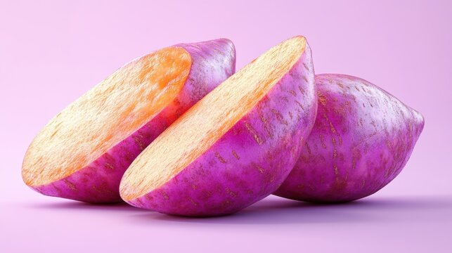 Sweet potato,Bakery menu with Ube frosting texture background,whipped cream,PopularTrendy Purple Coffee Shop,plant based recipes,sweet potato,superfood,menu and banner,Healthy and wellness concept.