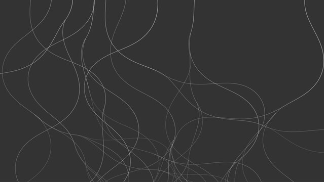 Abstract free flowing continuous line texture with tangled organic curves creating a modern minimalist background for creative digital design