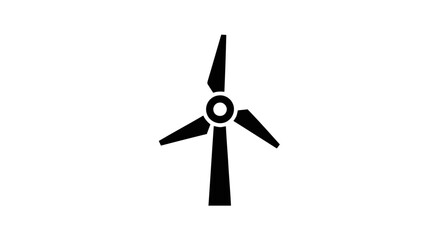A black wind turbine stands alone in a vast landscape with 1 (3276).eps © miun