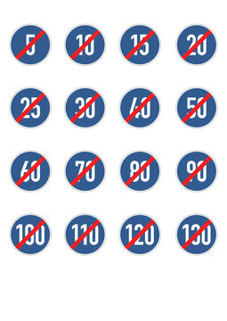 speed limit stop icon