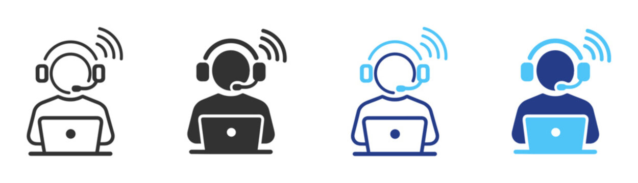 Settings warning line icon with gear, alert and technical maintenance symbol on transparent background