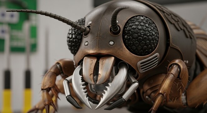 cybernetic insect robot creature