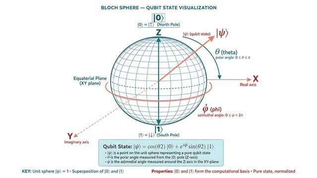 Bloch Sphere Visualization Understanding Quantum States and Qubit Superposition
