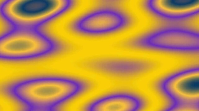 Abstract Colorful Circles Pattern in Bright Yellow Studio Setting