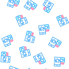 Fototapeta premium epsom bath salt vector seamless pattern epsom bath salt sign illustration