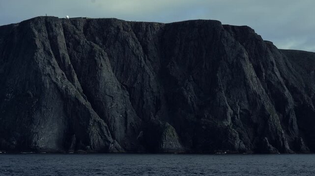 View The Impressive Nordkapp Cliff In Norway And Its Unique Landscape.