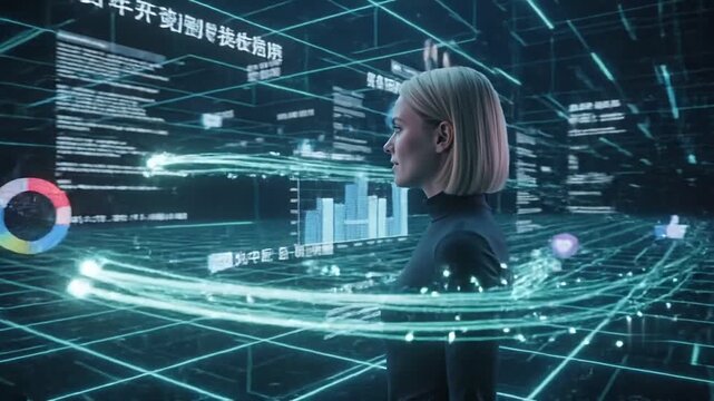 Technology technology concept with digital elements