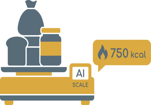 AI smart scale calorie tracker icon