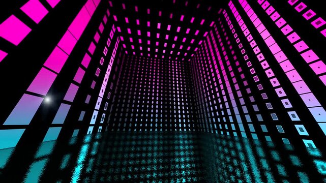 art colorful concept background abstract seamless 4k background blue purple spectrum looped animation fluorescent ultraviolet light glowing neon lines Abstract background 4k neon box circle pattern