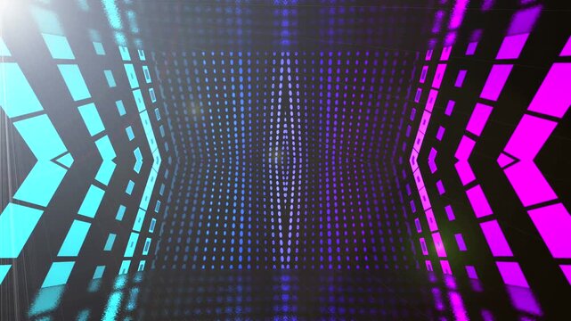 art colorful concept background abstract seamless 4k background blue purple spectrum looped animation fluorescent ultraviolet light glowing neon lines Abstract background 4k neon box circle pattern
