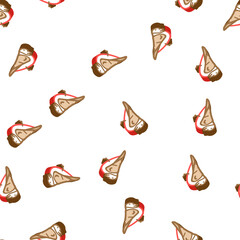 Obraz premium bullfinch bird isometric seamless pattern. bullfinch bird sign illustration