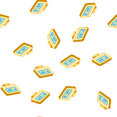 P vs NP unsolved problem in computer science isometric seamless pattern. P vs NP unsolved problem in computer science sign illustration © sevector