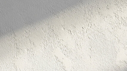 Fototapeta premium Rough White Plaster Wall with Shadow and Light
