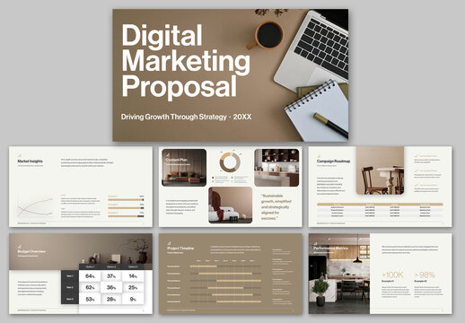 Digital Marketing Proposal Presentation Layout