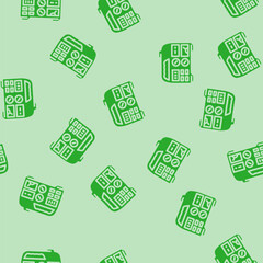 portable power generator glyph vector seamless pattern. portable power generator thin illustration © sevector