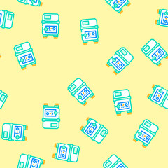 Fototapeta premium meter gas service vector seamless pattern meter gas service sign illustration