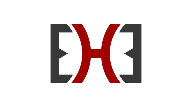 Abstract H bracket logo.