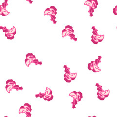 Obraz premium flamingo bird isometric seamless pattern. flamingo bird sign illustration