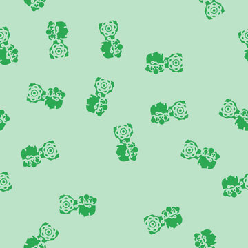 ai and computing merge quantum computer glyph vector seamless pattern. ai and computing merge quantum computer thin illustration