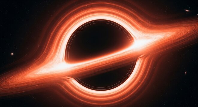 Glow of a Massive Black Hole Surrounded by an Accretion Disk in Space