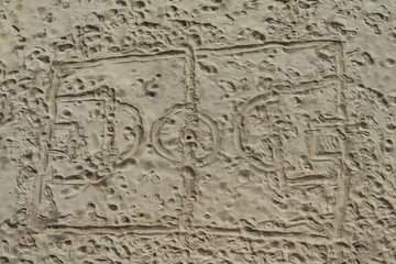 Little soccer field on sand. © heitipaves